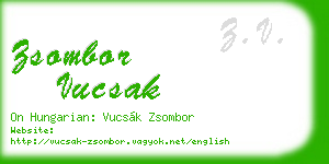 zsombor vucsak business card